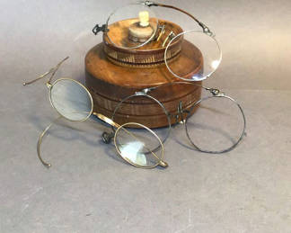 Lot 508: Antique 14K & Gold Filled Glasses (4+ dwt)