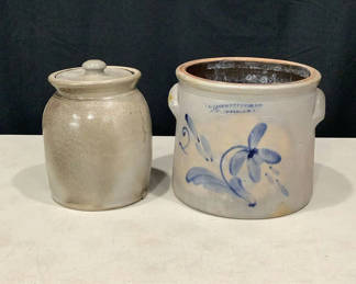 Lot 606: Stoneware Crocks