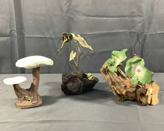 Lot 550: Vintage Plant Sculptures