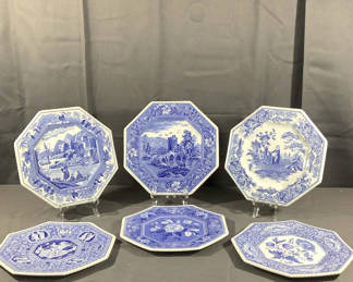Lot 534: The Spode Blue Room Collection Luncheon Plates