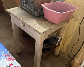 Antique Table with single drawer