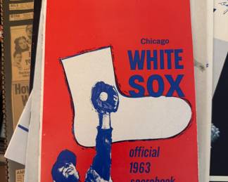 White Sox 1963 Scorebook
