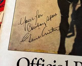 Official Program signed by Gene Autry 1942