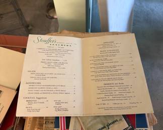 Stouffers Restaurant menu