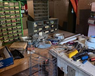 Work bench and contents