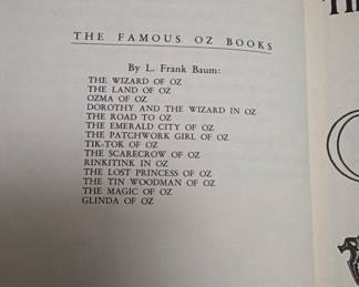 The famous Oz books