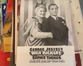 George Jessel's High Kickers Sophie Tucker