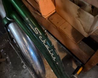 Ladies vintage green Schwinn bike