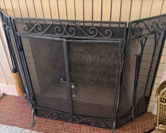 Fireplace screen