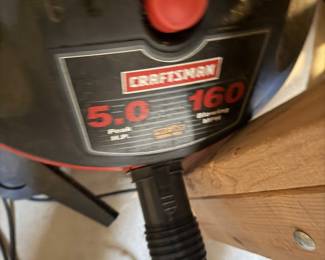 Craftsman shop vac 5.0 
