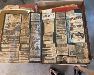 Scapbook of theater newspaper clippings and more