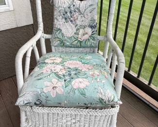 Vintage wicker rocking chair