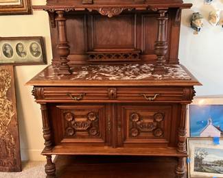 European marble top chest. 1890’s
