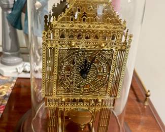 vintage Franklin Mint "Big Ben" skeleton clock $325