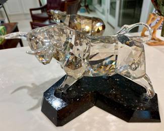 #S228 Soulmates Bull $1,200 #S224 Macaw Parrot $1,000 Swarovski