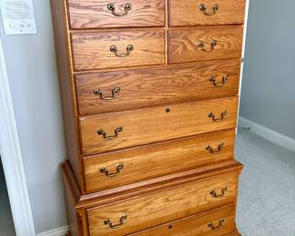 Kincaid Governor's Oak tallboy chest $500