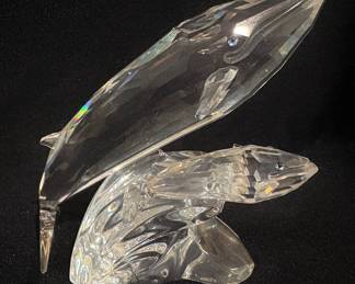 #S205 Care for Me Whales $200 Swarovski Box