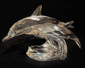 #S95 Dolphins $165 Swarovski Box