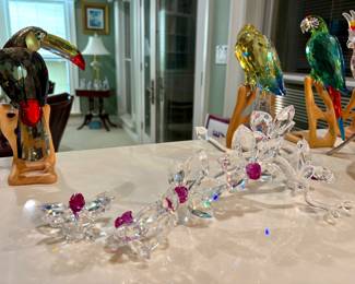 #S232 Orchids $500 #S224 Macaw Parrot $1,000 Swarovski