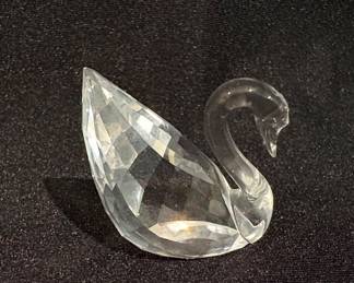 #S114 Small Swan $35 Swarovski