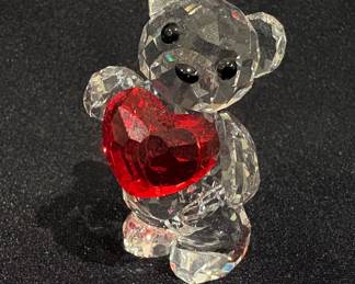 #S129 Cute Bear with Heart $100 Swarovski