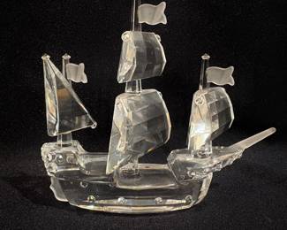 #S1 Santa Mary Sailboat $150 Swarovski Box
