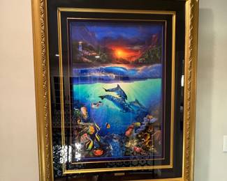 Christian Riese Lassen's framed mixed-media or Lassengraph print titled "Mystical Journey" $3,000