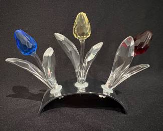 #S112 Three Tulips $100 Swarovski