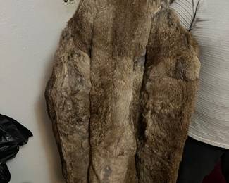 Full Length Brown Fur coat - Good condition  