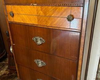 Antique waterfall dresser