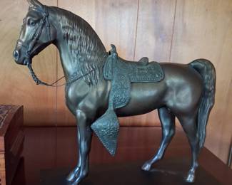 Bronze horse statue