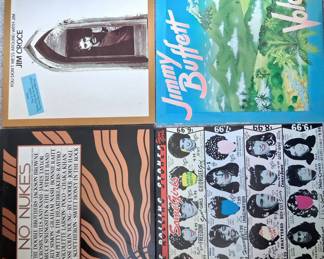 Rolling stones and rare no nukes vinyl record