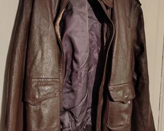 US army air force Ww2 era A2 leather flight jacket  