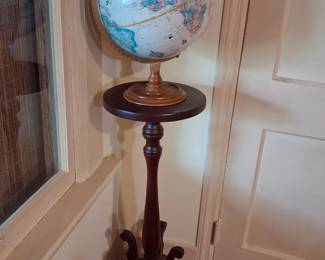 Plant stand and globe