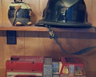 Fireman gear and decor more not shown