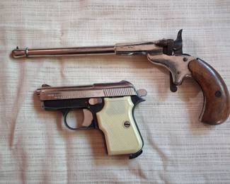 .25 caliber auto - pistol and break action 22