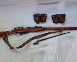 Mosin Nagant with bayonet and extras