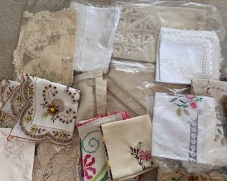 Tablecloths and handmade items