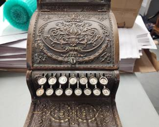 NATIONAL BRASS VINTAGE CASH REGISTER 1900'S