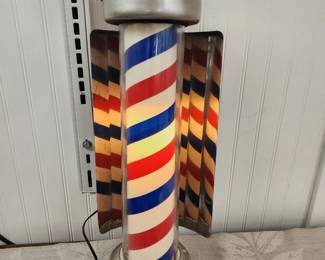 VINTAGE WORKING BARBER POLE