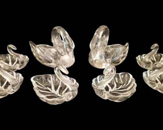 Swan Clear Glass Master Salts And Salt Cellars