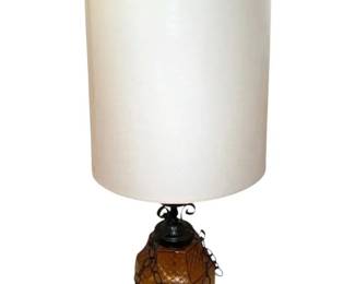 Amber Glass Lamp