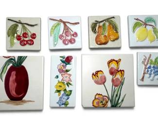 Fruits Flowers Decorative Tiles