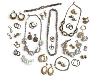 Mixed Metals Silver GoldToned Costume Jewelry