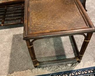 ratan side table