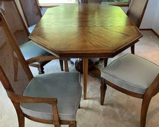 pedestal table  chairs