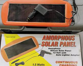Amorphous solar panel
