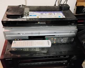 Sony receiver, DVD/VHS combo