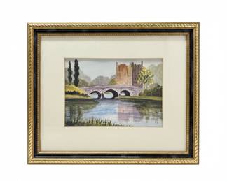 Watercolor Painting of Bunratty Castle by Carmel A. Belet