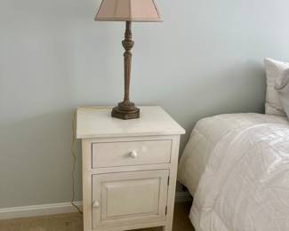 White Painted Bedside Table
